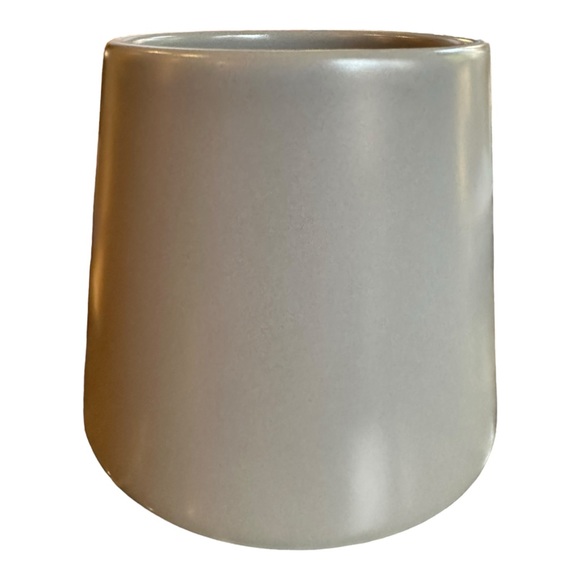 Starbucks 2013  16oz gray ceramic mug wide base embossed vertical logo - Picture 3 of 7